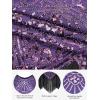 imageSWEETV Womens Flapper Dresses 1920s Great Gatsby Dresses Sequin Fringed Roaring 20s Cocktail DressPurple