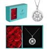 imageReal Gold over S925 Compass Necklace Gifts for Women Wife Fine Jewelry as Anniversary  Birthday  Valentines Day  Mothers Day  Wedding  Christmas Gifts for Her White Gold and Yellow Gold Id Be Lost Without YouWhite Gold