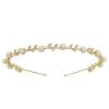 imageSWEETV Flower Girl Headpiece Silver Pearl Girls Headband for Wedding Princess Hair Accessories for Birthday Party First CommunionGold