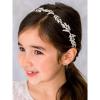 imageSWEETV Flower Girl Headpiece for Wedding Headband Silver Princess Hair Accessories Little Girls Toddler Kids Crystal Hair Bands for First CommunionSilver