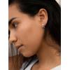 imageSWEETV 14K Gold Plated 925 Sterling Silver Huggie Earrings for Women Gold Small Stud Cuff Earrings Women Cubic Zirconia Womens CZ Jewelry Gift07Blue