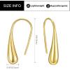 imageSWEETV 14K Gold Plated Statement Drop Dangle Earrings for Women Stunning Teardrop Waterdrop Leverback Womens Earrings Jewelry Gift 925 Sterling Silver Hypoallergenic03 Gold