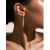 imageSWEETV 14K Gold Plated Statement Drop Dangle Earrings for Women Stunning Teardrop Waterdrop Leverback Womens Earrings Jewelry Gift 925 Sterling Silver Hypoallergenic04 Gold