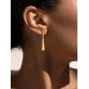 imageSWEETV 14K Gold Plated Statement Drop Dangle Earrings for Women Stunning Teardrop Waterdrop Leverback Womens Earrings Jewelry Gift 925 Sterling Silver Hypoallergenic03 Gold
