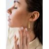 imageSWEETV 14K Gold Plated Statement Drop Dangle Earrings for Women Stunning Teardrop Waterdrop Leverback Womens Earrings Jewelry Gift 925 Sterling Silver Hypoallergenic03 Gold