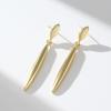 imageSWEETV 14K Gold Plated Statement Drop Dangle Earrings for Women Stunning Teardrop Waterdrop Leverback Womens Earrings Jewelry Gift 925 Sterling Silver Hypoallergenic04 Gold
