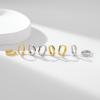 imageSWEETV 14K Gold Plated Twisted Hoop Earrings for Women Girls 925 Sterling Silver Post Cubic Zirconia Huggie Small Gold HoopCZ Stud Cuff Earring01 Silver