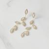 imageSWEETV Crystal Wedding Earrings for Brides Bridesmaid Bridal Earrings for Wedding Fancy Cubic Zirconia Rhinestone Dangling Earrings for Women Prom Party Jewelry Gifts SilverGold PlatedGold