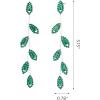 imageSWEETV Crystal Wedding Earrings for Brides Bridesmaid Bridal Earrings for Wedding Fancy Cubic Zirconia Rhinestone Dangling Earrings for Women Prom Party Jewelry Gifts SilverGold PlatedGreen