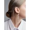 imageSWEETV Crystal Wedding Earrings for Brides Bridesmaid Bridal Earrings for Wedding Fancy Cubic Zirconia Rhinestone Dangling Earrings for Women Prom Party Jewelry Gifts SilverGold PlatedSilverPearl Earrings