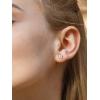 imageSWEETV Crystal Wedding Earrings for Brides Bridesmaid Bridal Earrings for Wedding Fancy Cubic Zirconia Rhinestone Dangling Earrings for Women Prom Party Jewelry Gifts SilverGold PlatedGoldOlive Leaf