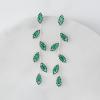 imageSWEETV Crystal Wedding Earrings for Brides Bridesmaid Bridal Earrings for Wedding Fancy Cubic Zirconia Rhinestone Dangling Earrings for Women Prom Party Jewelry Gifts SilverGold PlatedGreen
