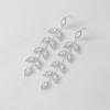 imageSWEETV Crystal Wedding Earrings for Brides Bridesmaid Bridal Earrings for Wedding Fancy Cubic Zirconia Rhinestone Dangling Earrings for Women Prom Party Jewelry Gifts SilverGold PlatedSilverLeaf 03