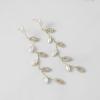 imageSWEETV Crystal Wedding Earrings for Brides Bridesmaid Bridal Earrings for Wedding Fancy Cubic Zirconia Rhinestone Dangling Earrings for Women Prom Party Jewelry Gifts SilverGold PlatedGoldPearl