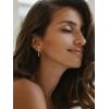 imageSWEETV GoldSilver Bow Earrings for Women 925 Sterling Silver Post Ribbon Knot Stud Earrings Drops Daily Jewelry Accessory Valentines Day GiftsStyle1Gold