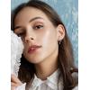 imageSWEETV GoldSilver Bow Earrings for Women 925 Sterling Silver Post Ribbon Knot Stud Earrings Drops Daily Jewelry Accessory Valentines Day GiftsStyle1Silver