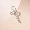 imageSWEETV GoldSilver Bow Earrings for Women 925 Sterling Silver Post Ribbon Knot Stud Earrings Drops Daily Jewelry Accessory Valentines Day GiftsStyle1Silver