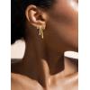imageSWEETV GoldSilver Bow Earrings for Women 925 Sterling Silver Post Ribbon Knot Stud Earrings Drops Daily Jewelry Accessory Valentines Day GiftsStyle2Gold