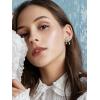 imageSWEETV GoldSilver Bow Earrings for Women 925 Sterling Silver Post Ribbon Knot Stud Earrings Drops Daily Jewelry Accessory Valentines Day GiftsStyle6Silver