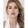 imageSWEETV Statement Geometric Dangle Drop Earrings for Women Trendy Chunky Twisted Knot Link Earring Dupes Fashion Womens Stud Earrings Jewelry Gift01 Silver