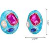 imageSWEETV Vintage Gold Statement Stud Earrings for Women Trendy Antique Enamel Chunky Pearl Earrings Big Crystal Earrings for Fashion Prom Jewelry GiftsBlue