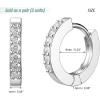imageSWEETV 925 Sterling Silver Huggie Hoop Earrings for Women GirlsTiny Small Cartilage Hoop Earring01 Silver6mm