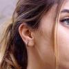 imageSWEETV 925 Sterling Silver Huggie Hoop Earrings for Women GirlsTiny Small Cartilage Hoop Earring03 Black8mm