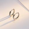 imageSWEETV 925 Sterling Silver Huggie Hoop Earrings for Women GirlsTiny Small Cartilage Hoop Earring03 Black8mm