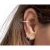 imageSWEETV 925 Sterling Silver Huggie Hoop Earrings for Women GirlsTiny Small Cartilage Hoop Earring04 Gold8mm