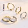imageSWEETV 925 Sterling Silver Huggie Hoop Earrings for Women GirlsTiny Small Cartilage Hoop Earring05 RainbowGold8mm