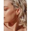 imageSWEETV 925 Sterling Silver Huggie Hoop Earrings for Women GirlsTiny Small Cartilage Hoop Earring06 PurpleGold8mm