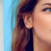 imageSWEETV 925 Sterling Silver Huggie Hoop Earrings for Women GirlsTiny Small Cartilage Hoop Earring07 TurquoiseGold8mm