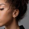 imageSWEETV 925 Sterling Silver Huggie Hoop Earrings for Women GirlsTiny Small Cartilage Hoop Earring07 TurquoiseGold8mm