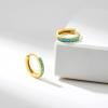 imageSWEETV 925 Sterling Silver Huggie Hoop Earrings for Women GirlsTiny Small Cartilage Hoop Earring07 TurquoiseGold8mm
