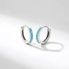 imageSWEETV 925 Sterling Silver Huggie Hoop Earrings for Women GirlsTiny Small Cartilage Hoop Earring07 TurquoiseSilver8mm
