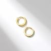 imageSWEETV 925 Sterling Silver Huggie Hoop Earrings for Women GirlsTiny Small Cartilage Hoop Earring08 EmeraldGold8mm