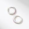 imageSWEETV 925 Sterling Silver Huggie Hoop Earrings for Women GirlsTiny Small Cartilage Hoop Earring09 PinkSilver8mm