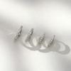 imageSWEETV 925 Sterling Silver Huggie Hoop Earrings for Women GirlsTiny Small Cartilage Hoop Earring10 Silver Set6mm8mm
