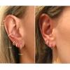 imageSWEETV 925 Sterling Silver Huggie Hoop Earrings for Women GirlsTiny Small Cartilage Hoop Earring10 Silver Set6mm8mm