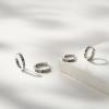 imageSWEETV 925 Sterling Silver Huggie Hoop Earrings for Women GirlsTiny Small Cartilage Hoop Earring12 RainbowSilver Set6mm8mm