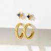 imageSWEETV 925 Sterling Silver Huggie Hoop Earrings for Women GirlsTiny Small Cartilage Hoop Earring16 HoopStud SetGoldBlue