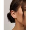 imageSWEETV 925 Sterling Silver Huggie Hoop Earrings for Women GirlsTiny Small Cartilage Hoop Earring16 HoopStud SetGoldBlue