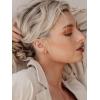 imageSWEETV 925 Sterling Silver Huggie Hoop Earrings for Women GirlsTiny Small Cartilage Hoop Earring16 HoopStud SetGoldWhite
