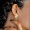 imageSWEETV Chunky Gold Hoop Earrings Teardrop CZ 14K Gold Plated Hoop Earrings for Women Trendy Statement Stud Earrings Jewelry for Women Girls Gift03Gold