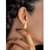 imageSWEETV Chunky Gold Hoop Earrings Teardrop CZ 14K Gold Plated Hoop Earrings for Women Trendy Statement Stud Earrings Jewelry for Women Girls GiftGold
