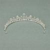 imageSWEETV Crystal Wedding Tiara for Bride ampamp Flower Girls  Princess Tiara Headband Pageant Crown Bridal Hair Jewelry for Women and Girls SilverSilver