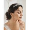 imageSWEETV Crystal Wedding Tiara for Bride ampamp Flower Girls  Princess Tiara Headband Pageant Crown Bridal Hair Jewelry for Women and Girls SilverSilver