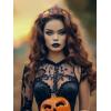 imageSWEETV Halloween Costume Crowns and Tiaras for Women Gothic Black Witch Evil Queen Crown Hair AccessoriesCoffin of Rebirth