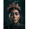 imageSWEETV Halloween Costume Crowns and Tiaras for Women Gothic Black Witch Evil Queen Crown Hair AccessoriesGravestone of Mystery