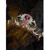 imageSWEETV Halloween Costume Crowns and Tiaras for Women Gothic Black Witch Evil Queen Crown Hair AccessoriesInverted Cross